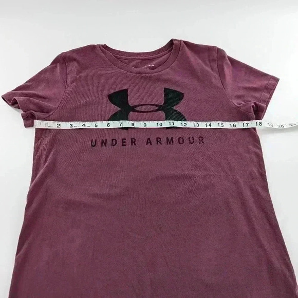 Women's Under Armor Size Small Classic Tee Big Logo Front - Picture 4 of 8